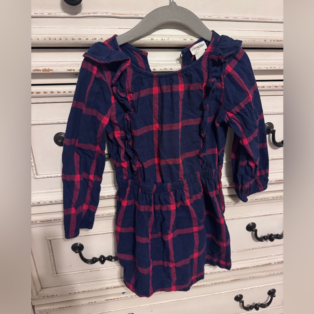 Crewcuts Blue and Red Plaid Dress